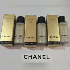 3xCHANEL SUBLIMAGE LA LOTION VISAGE each one 10 ml ,total 30  ml NEW
